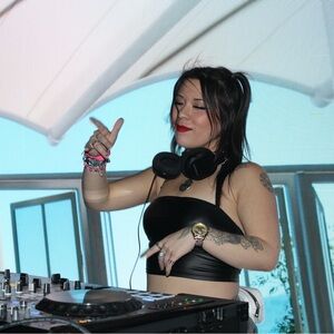 SHEIN Black Leather Crop Tank Top Size Medium